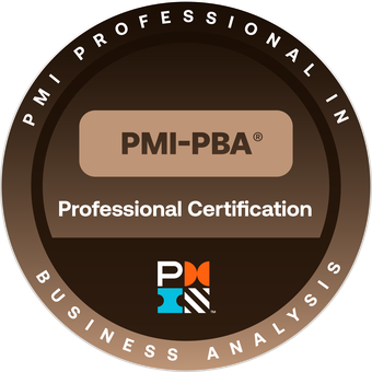 PMI Professional in Business Analysis (PMI-PBA)® certification badge